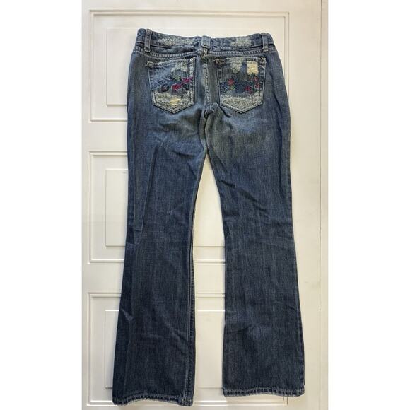 Joe's Jeans Vintage 1971 Sz 27 Bootcut Embroidered Pockets Distressed - Picture 5 of 9